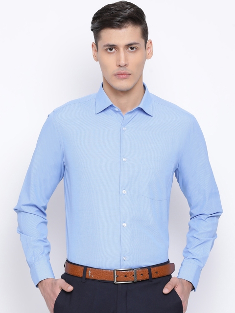 

Richlook Men Blue Regular Fit Checked Formal Shirt