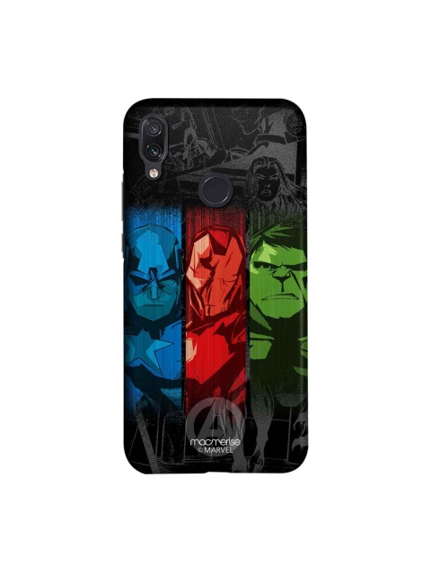 

macmerise Black & Blue Marvel Comics Avengers Sketch Sublime Xiaomi Redmi Note 7 Pro Back Cover