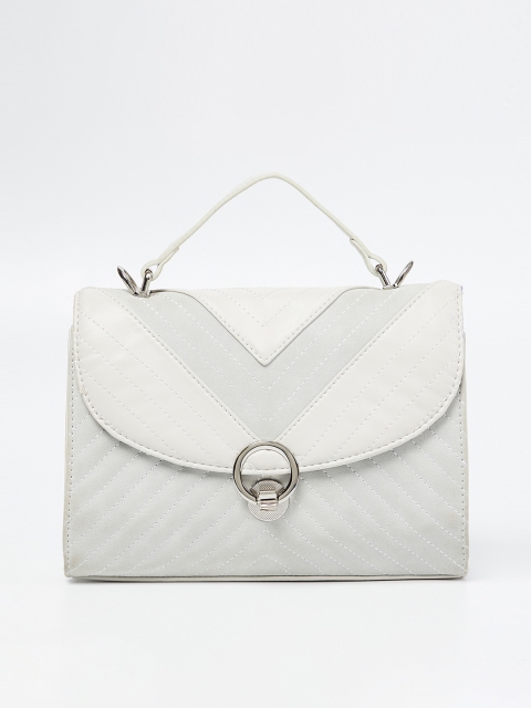 

CODE by Lifestyle White Striped Satchel