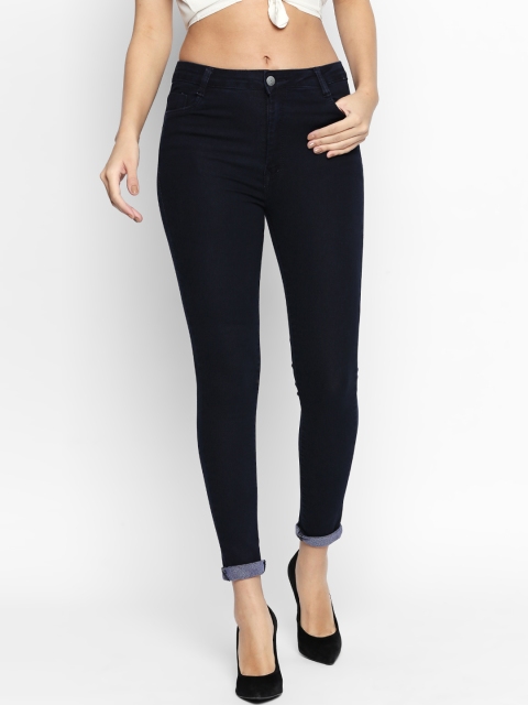 

PURPLE WATER Women Blue Slim Fit High-Rise Clean Look Stretchable Jeans