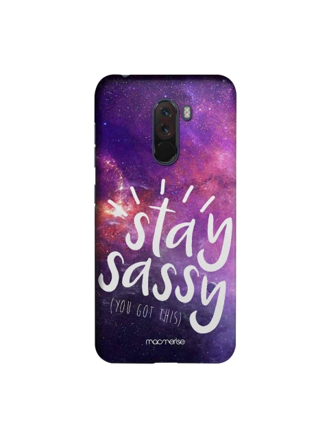 

macmerise Purple & White Stay Sassy Sublime Xiaomi Poco F1 Back Case