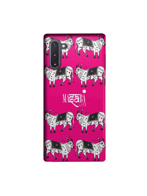 

macmerise Pink & White Masaba Cow Print Sublime Samsung Galaxy Note 10 Back Case
