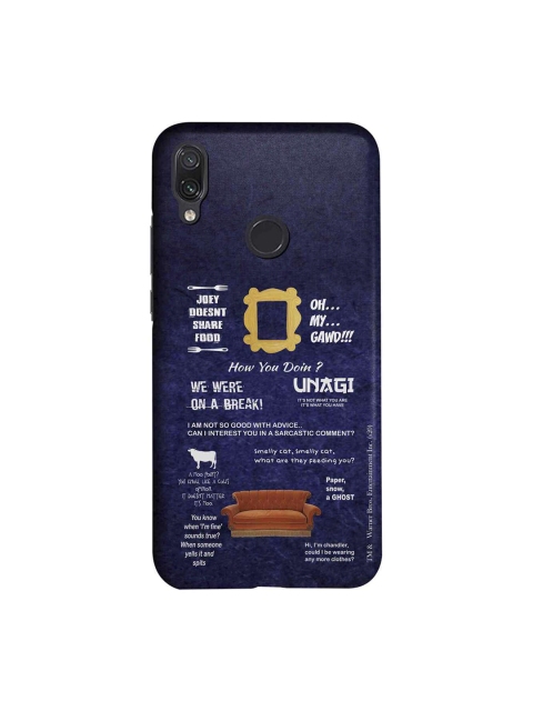 

macmerise Blue & White Friends Essentials Sublime Xiaomi Redmi Note 7 Pro Back Case