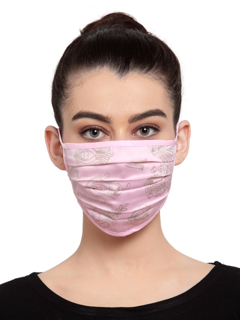 

Masaba Adults Pink Printed Reusable 2-Ply Cloth Mask