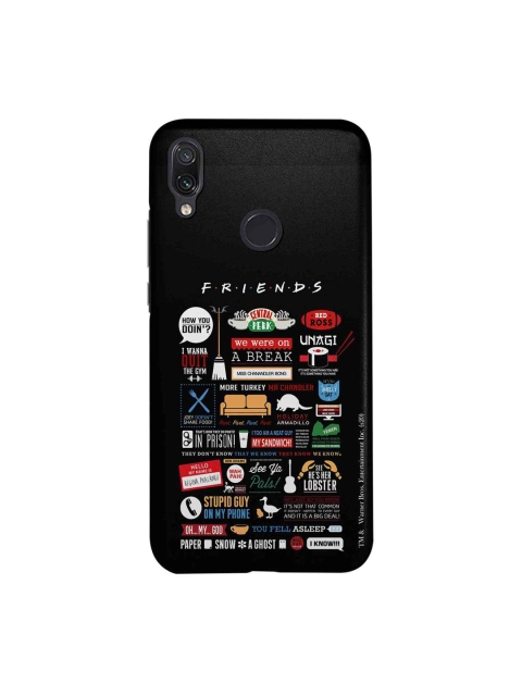 

macmerise Black & White Friends Infographic Xiaomi Redmi Note 7 Pro Back Case