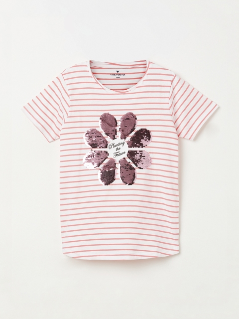 

Fame Forever by Lifestyle Girls Pink Sequinned Top