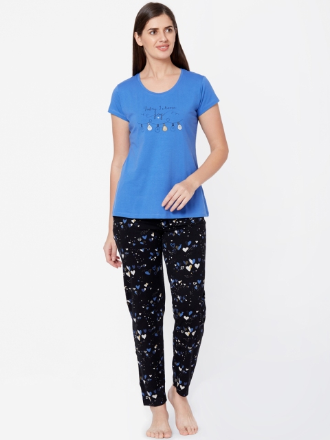 

Juliet Women Blue & Black Printed Night Suit 020002000002950