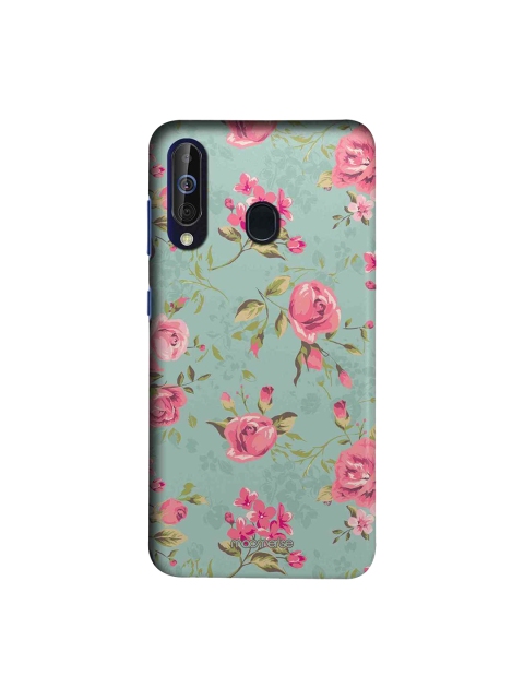 

macmerise Green & Pink Flowers Sublime Samsung Galaxy A60 Back Case