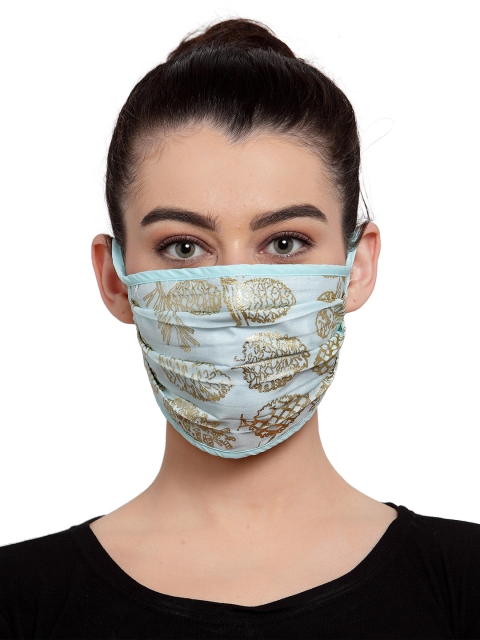 

Masaba Unisex Blue 2 Ply Printed Reusable Cloth Mask