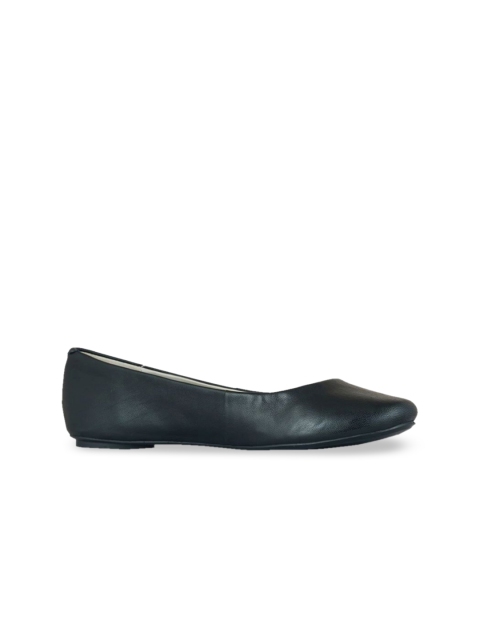 

Kenneth Cole Women Black Solid Leather Ballerinas