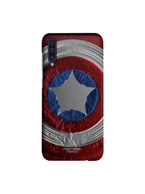 

macmerise Red & Grey Captain America Shield Sublime Samsung Galaxy A50 Back Case