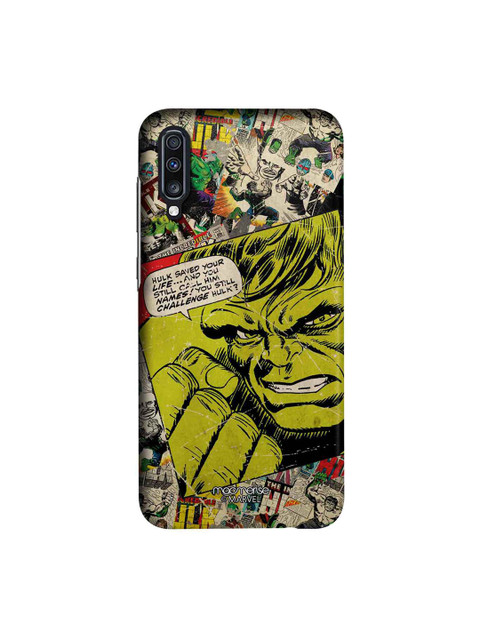 

macmerise Green & Grey Marvel Comics Comic Hulk Sublime Samsung A70 Back Cover