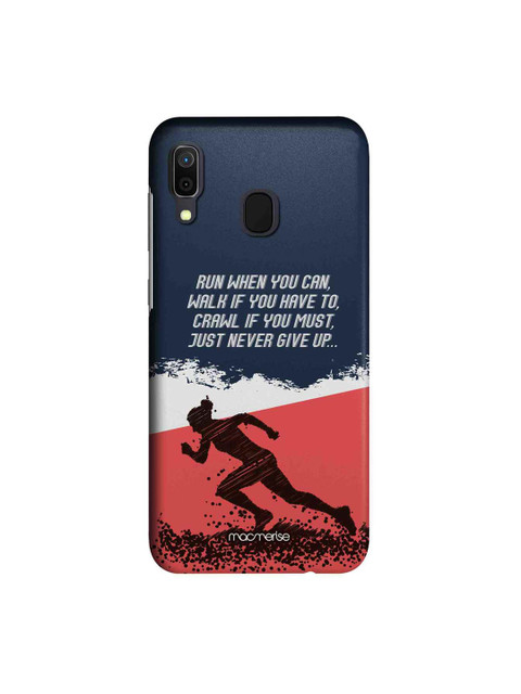 

macmerise Black & White Running Motivation Sublime Samsung Galaxy A30 Back Case, Blue