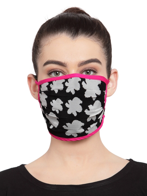 

Masaba Unisex Printed 2-Ply Reusable Cloth Mask, Black