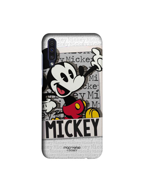 

macmerise Grey & Black Disney Hello Mr Mickey Sublime Samsung Galaxy A50 Back Case