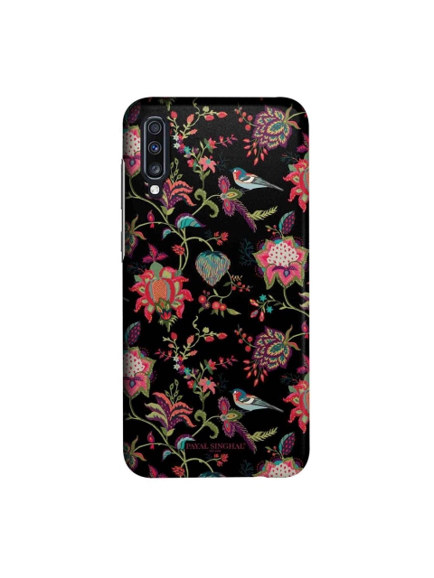 

macmerise Black & Pink Payal Singhal Chidiya Sublime Samsung Galaxy A70 Back Case