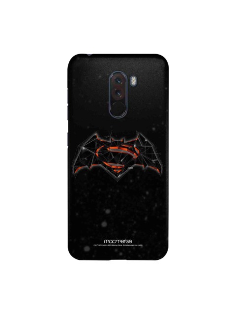 

macmerise Black & Orange DC Comics Bat Super Trace Sublime Back Case Xiaomi Poco F1 Back Case