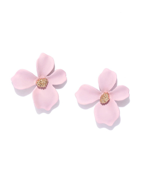 

Bellofox Pink 7 Gold-Toned Floral Studs