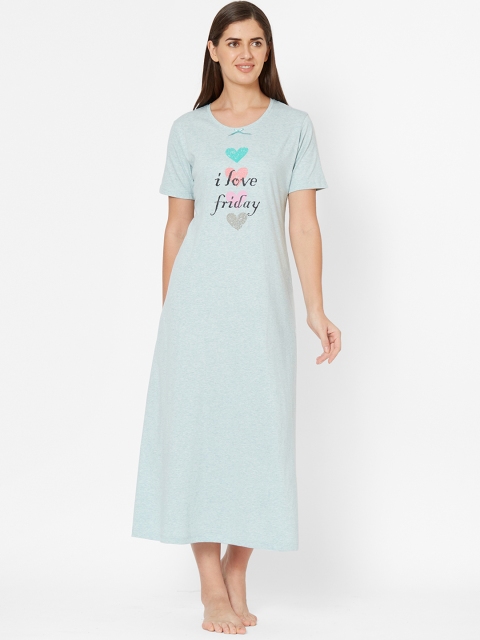 

Juliet Green Solid Nightdress