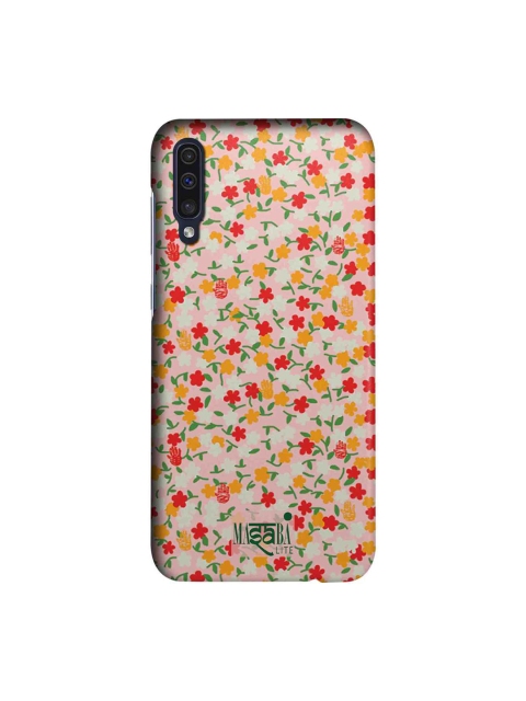 

macmerise Pink & Red Masaba Dense Floral Sublime Samsung Galaxy A50 Back Case
