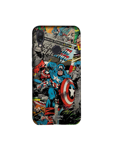 

macmerise Black & BlueMarvel Comics Comic Captain America Sublime Xiaomi Redmi Note 7 Pro Back Cover