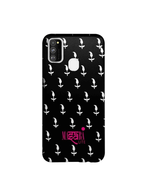 macmerise Black & White Masaba Leaf Motif Sublime Samsung Galaxy M30S Back Case