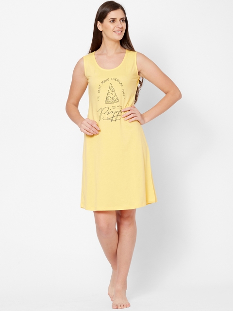 

Juliet Yellow Printed Nightdress