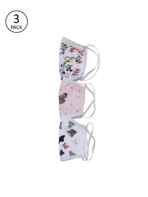 

ToniQ Kids Pack of 3 Printed Reusable 3-Layers Outdoor Masks, Multi