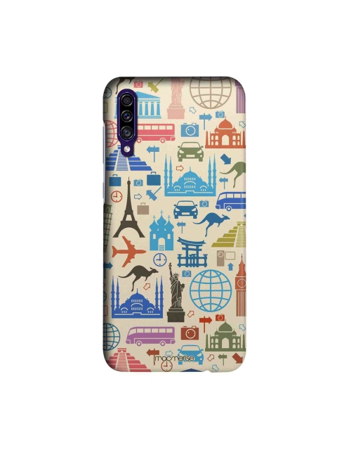 

macmerise Beige & Blue Travel Lover Sublime Samsung Galaxy A30S Back Case