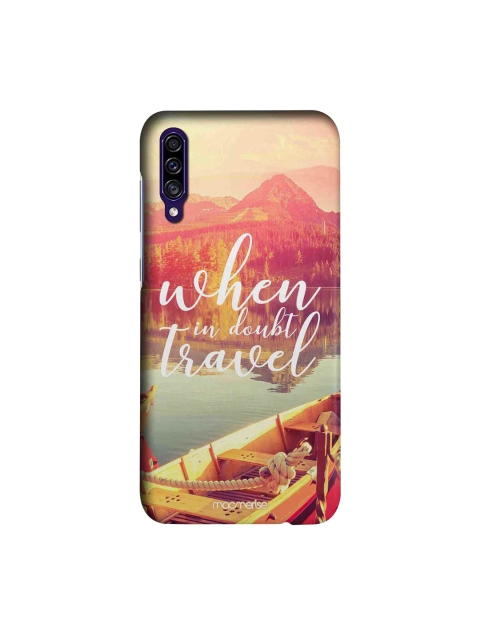 

macmerise Pink & Yellow When In Doubt Travel Samsung Galaxy A30S Back Case