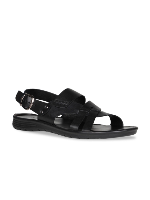 

Regal Men Black Leather Comfort Sandals