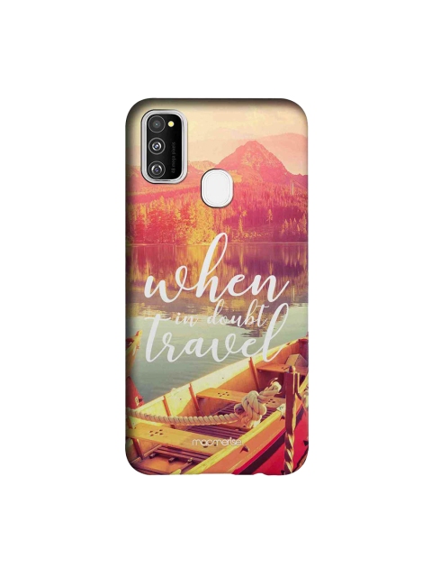 

macmerise Pink & Yellow When In Doubt Travel Samsung Galaxy M30S Back Case