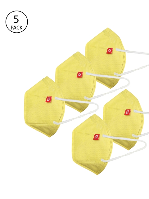 

FROGGY Kids Yellow 5 Pcs 3-Ply Reusable Outdoor Masks