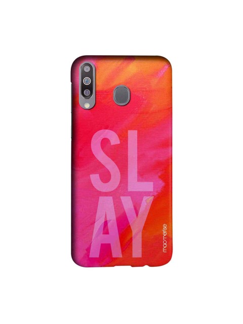 

macmerise Pink & Red Slay Samsung Galaxy M30 Back Case