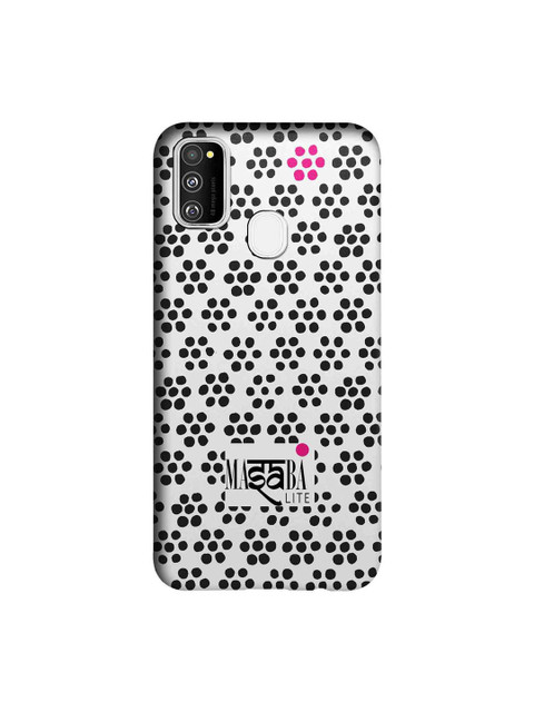 

macmerise Black & White Masaba Boondi Print Sublime Samsung Galaxy M30S Back Case