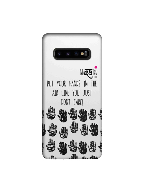 

macmerise White & Black Masaba Hands Up Sublime Samsung Galaxy S10 Plus Back Case