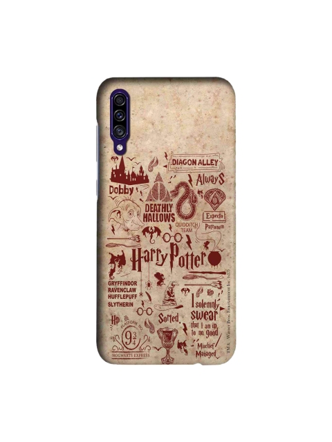 

macmerise Beige & Red Harry Potter Infographic Sublime Samsung Galaxy A30S Back Case
