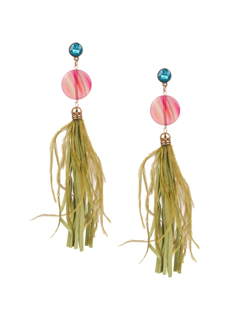 

Mali Fionna Green & Pink Classic Drop Earrings