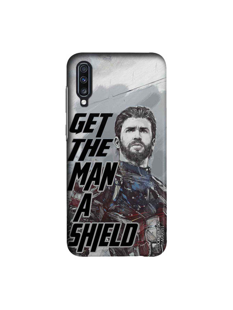 

macmerise Grey & Black Marvel Comics Need for Shield Sublime Samsung Galaxy A70 Back Case