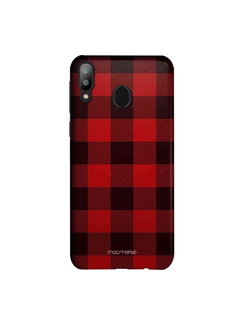 

macmerise Red & Black Checkmate Sublime Samsung Galaxy M20 Back Case