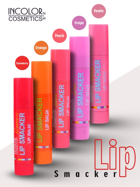 

INCOLOR Women Set Of 5 Lip Balm 5 g, Na
