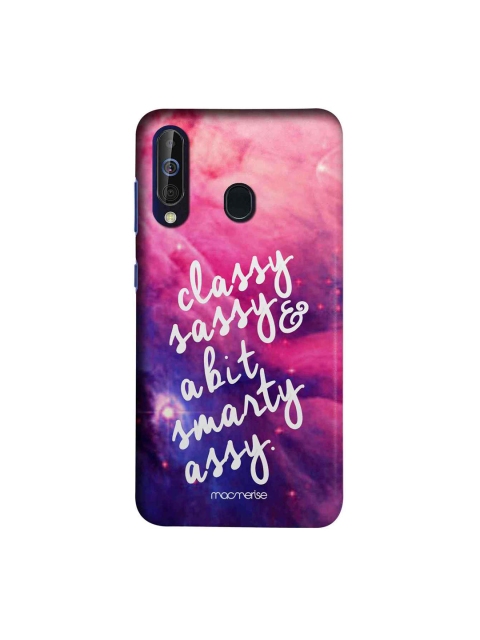 

macmerise Pink & Blue Smarty Assy Samsung Galaxy M40 Back Case