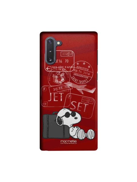 

macmerise Red & White Peanuts Jet Set Go Sublime Samsung Galaxy Note 10 Back Case