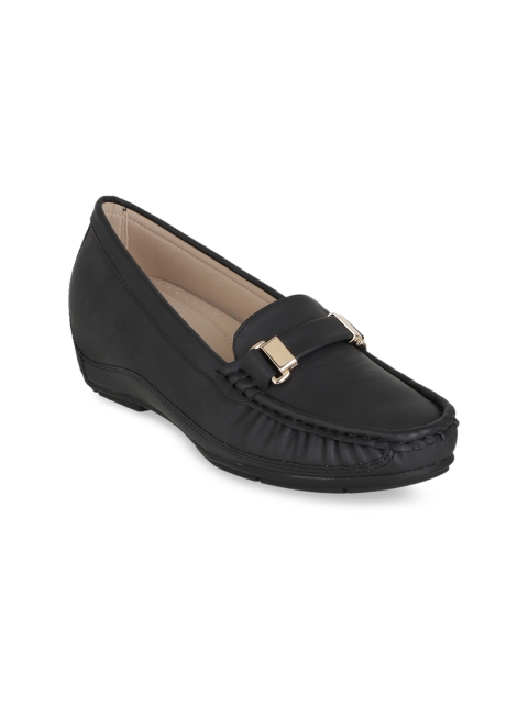 

Flat n Heels Women Black Loafers