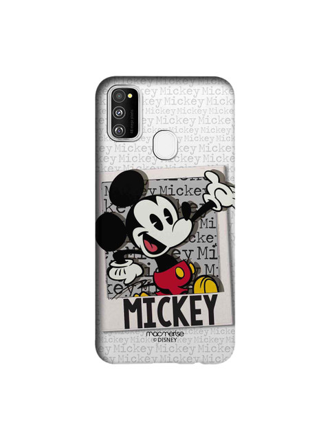 

macmerise Grey & Black Disney Hello Mr Mickey Sublime Samsung Galaxy M30S Back Case