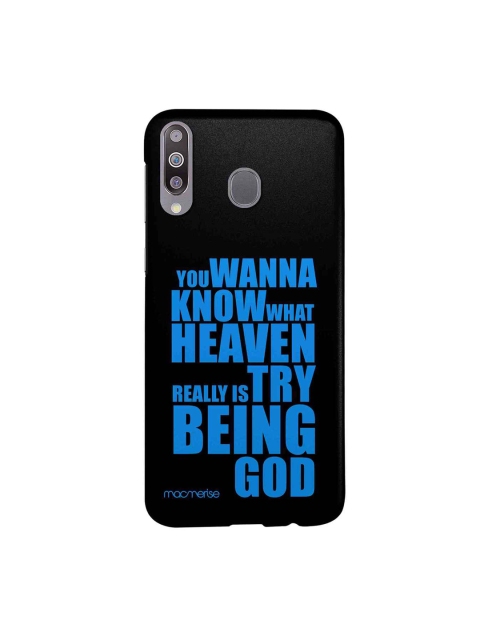 

macmerise Black & Blue Try Being God Sublime Samsung Galaxy M30 Back Case