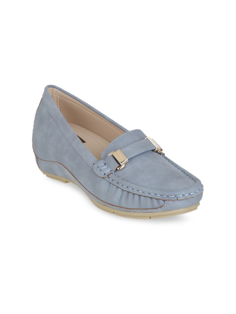 

Flat n Heels Women Blue Loafers