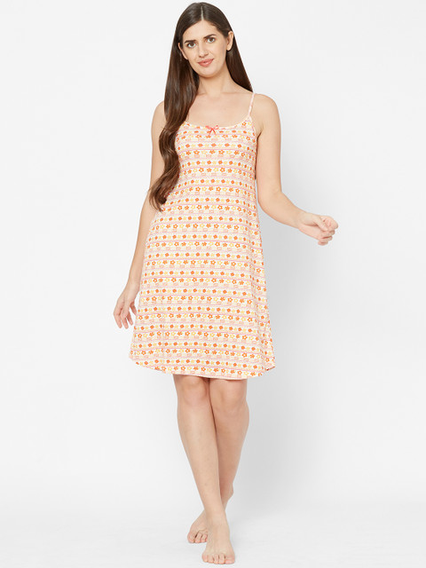 

Juliet Yellow & Orange Printed Sleepshirts