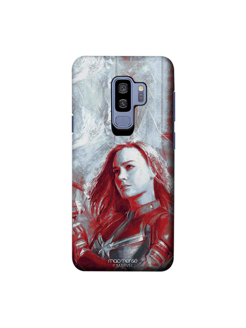 

macmerise Grey & Red Marvel Comics Charcoal Art Captain Marvel Sublime Samsung Galaxy S9 Plus Back Case