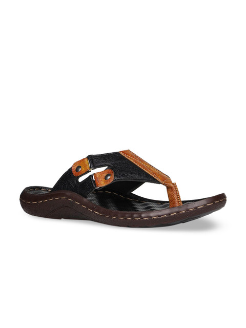 

Regal Men Black & Brown Leather Comfort Sandals